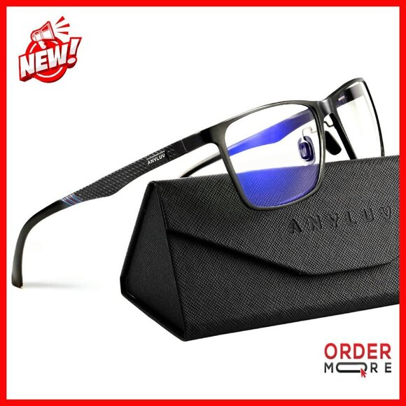 Al-Mg Metal Blue Light Blocking Glasses 45% Protection Computer Eyewear main image 5
